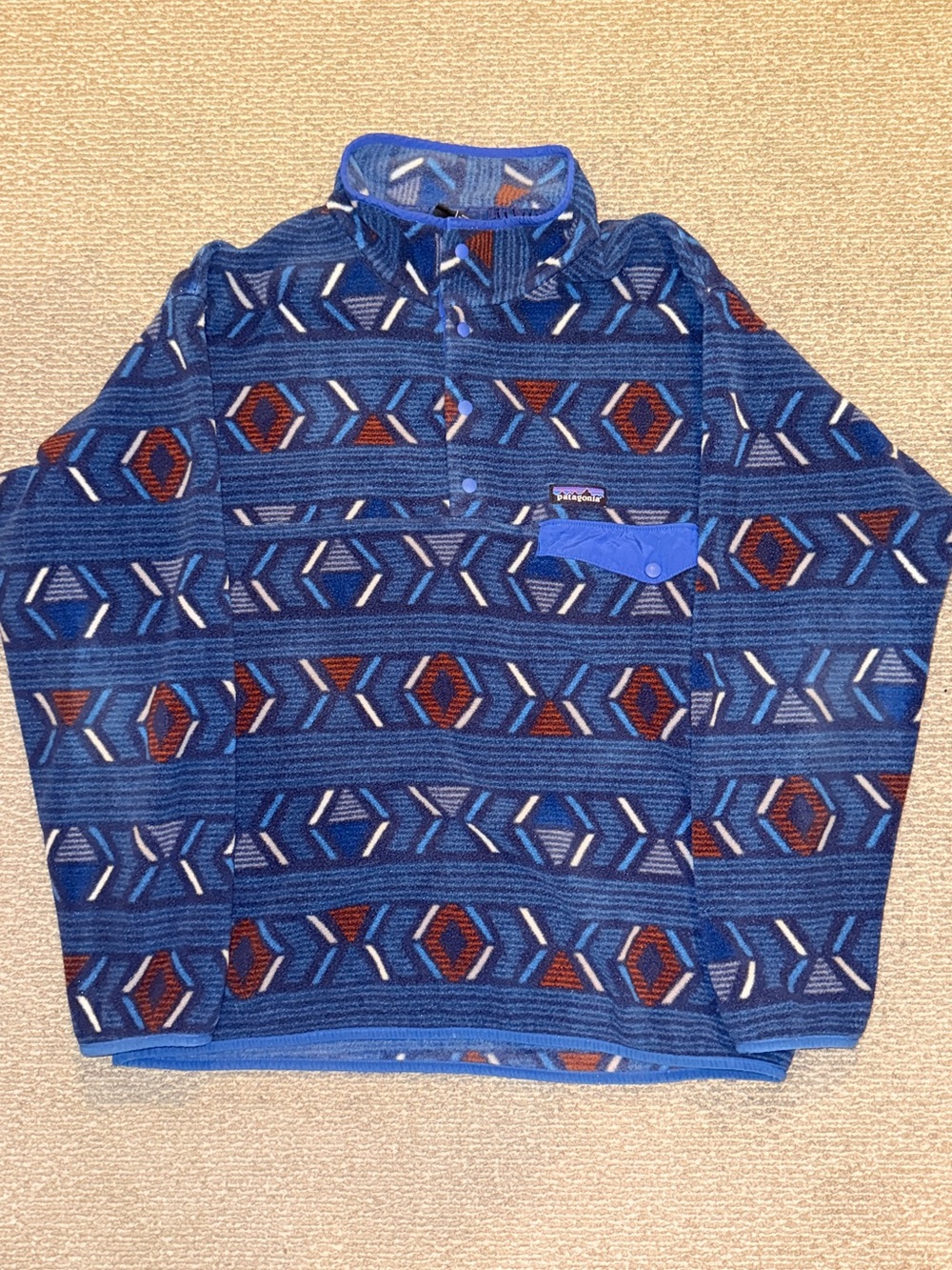 Patagonia Synchilla Snap-T Fleece – Forest Carpet / Deep Sea Blue